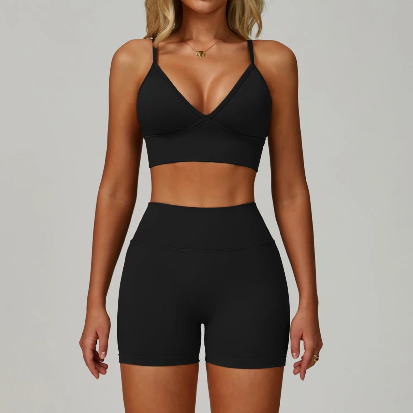 Ensemble Yoga Sans Couture Femme 2/3 Pièces - Legging, Brassière & Top