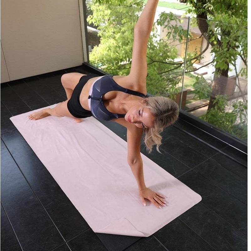 Serviette de Yoga Double Face – Antidérapante, Ultra-Absorbante & Séchage Rapide
