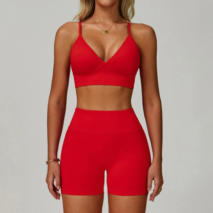 Ensemble Yoga Sans Couture Femme 2/3 Pièces - Legging, Brassière & Top