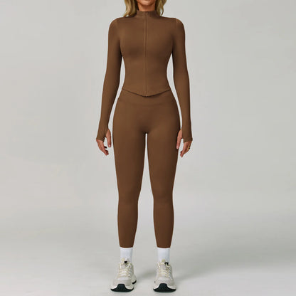 Ensemble Yoga Sans Couture Femme 2/3 Pièces - Legging, Brassière & Top