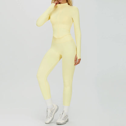 Ensemble Yoga Sans Couture Femme 2/3 Pièces - Legging, Brassière & Top