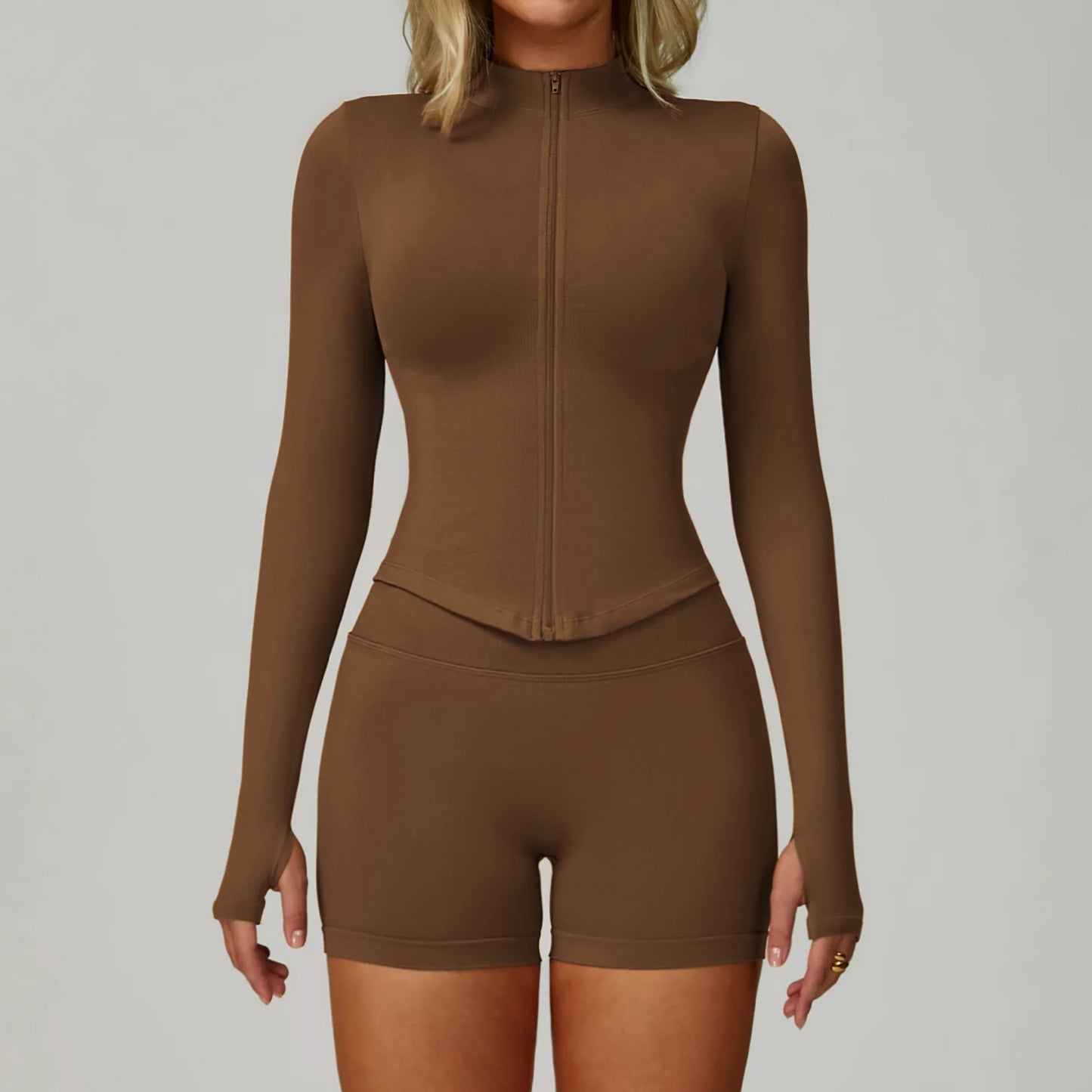Ensemble Yoga Sans Couture Femme 2/3 Pièces - Legging, Brassière & Top
