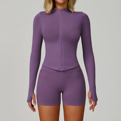 Ensemble Yoga Sans Couture Femme 2/3 Pièces - Legging, Brassière & Top