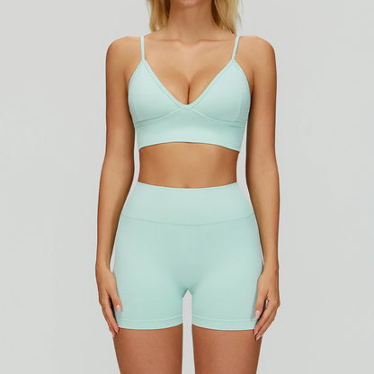 Ensemble Yoga Sans Couture Femme 2/3 Pièces - Legging, Brassière & Top
