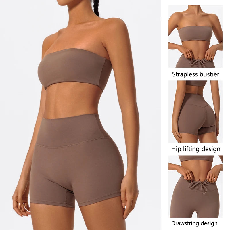 Ensemble Sport 2 Pièces Femme - Brassière & Legging Yoga