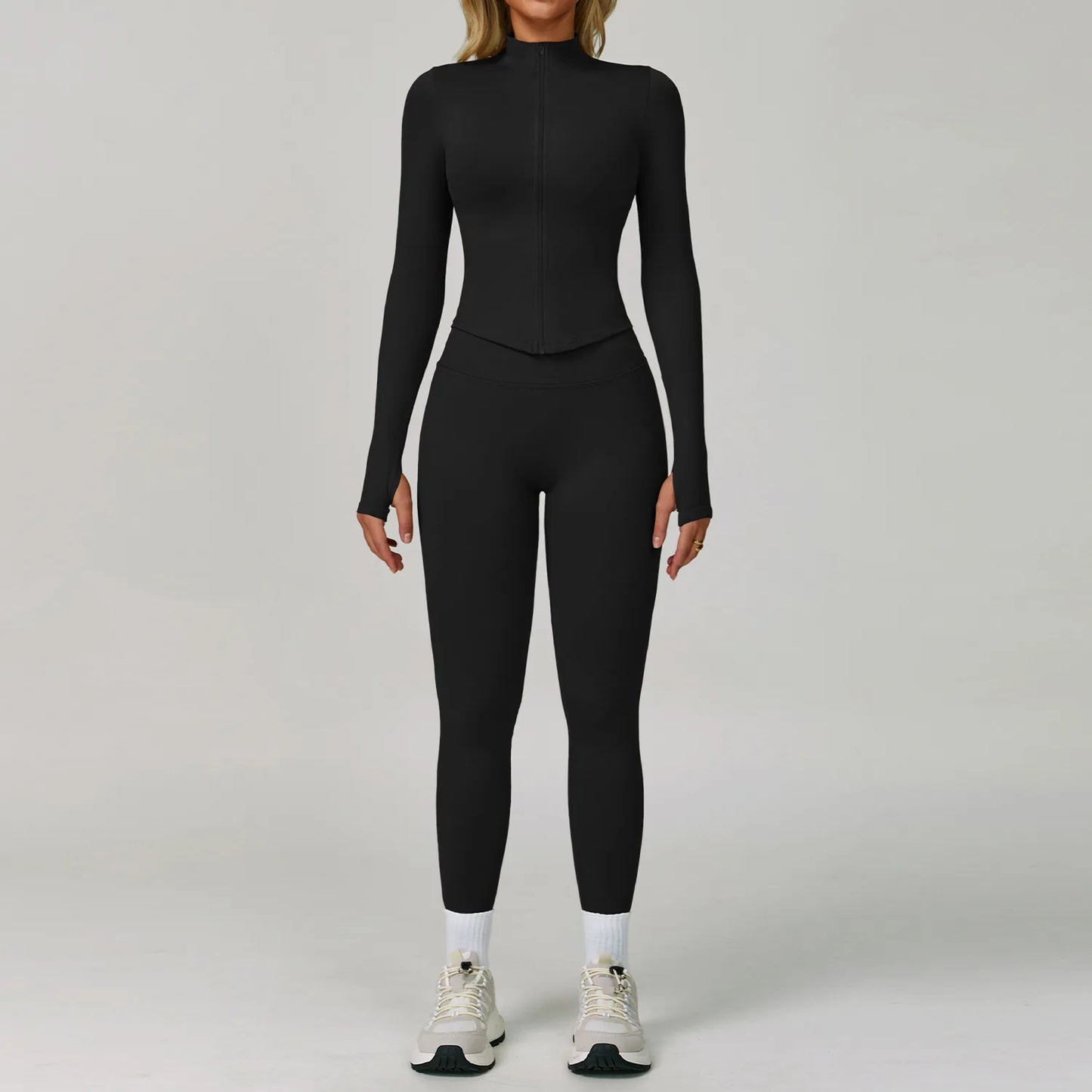 Ensemble Yoga Sans Couture Femme 2/3 Pièces - Legging, Brassière & Top