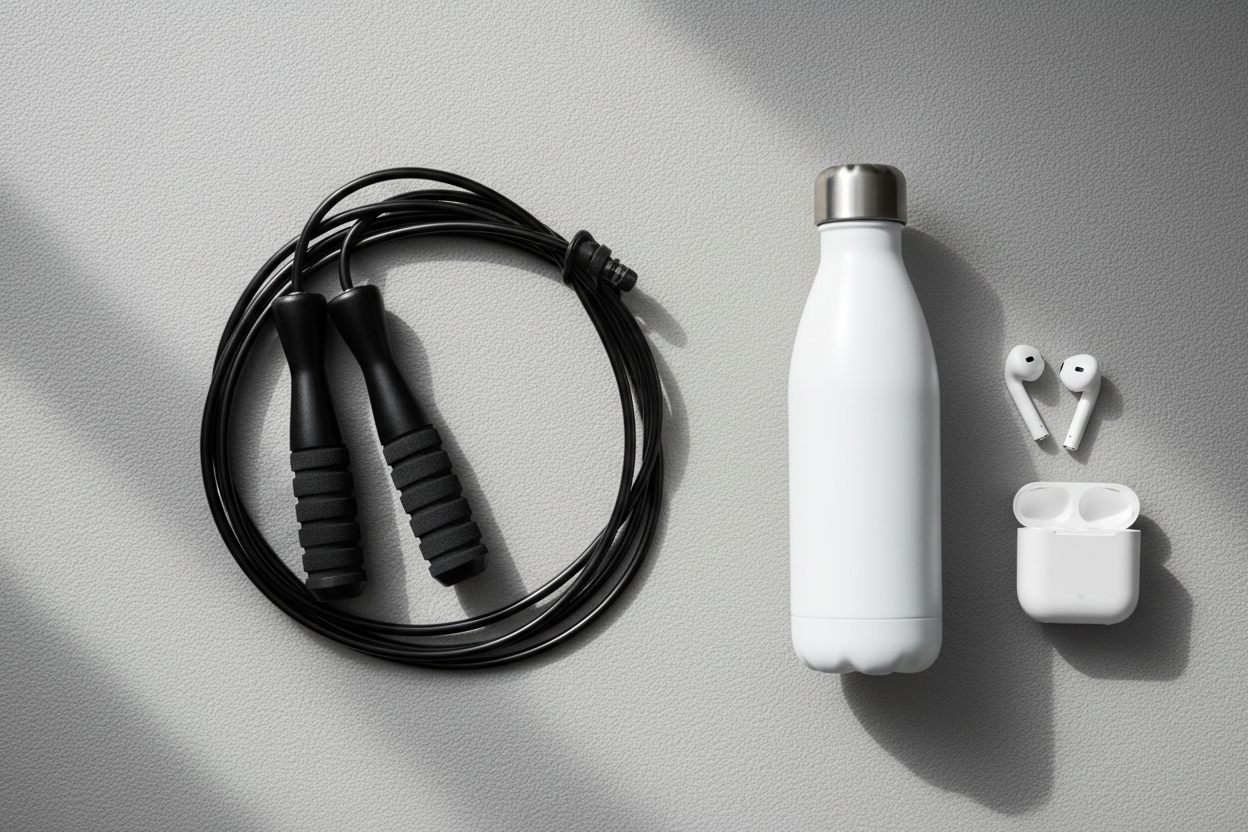 Flat lay fitness